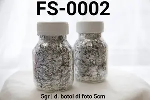 FS-0002 Silver flake kertas perak silver