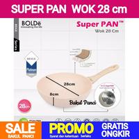 Gambar BOLDe SUPER PAN WOK (WAJAN) 28cm - Beige - Penggorengan Frypan Granite dari Bakul Panci_NEW Kota Surabaya 2 Tokopedia