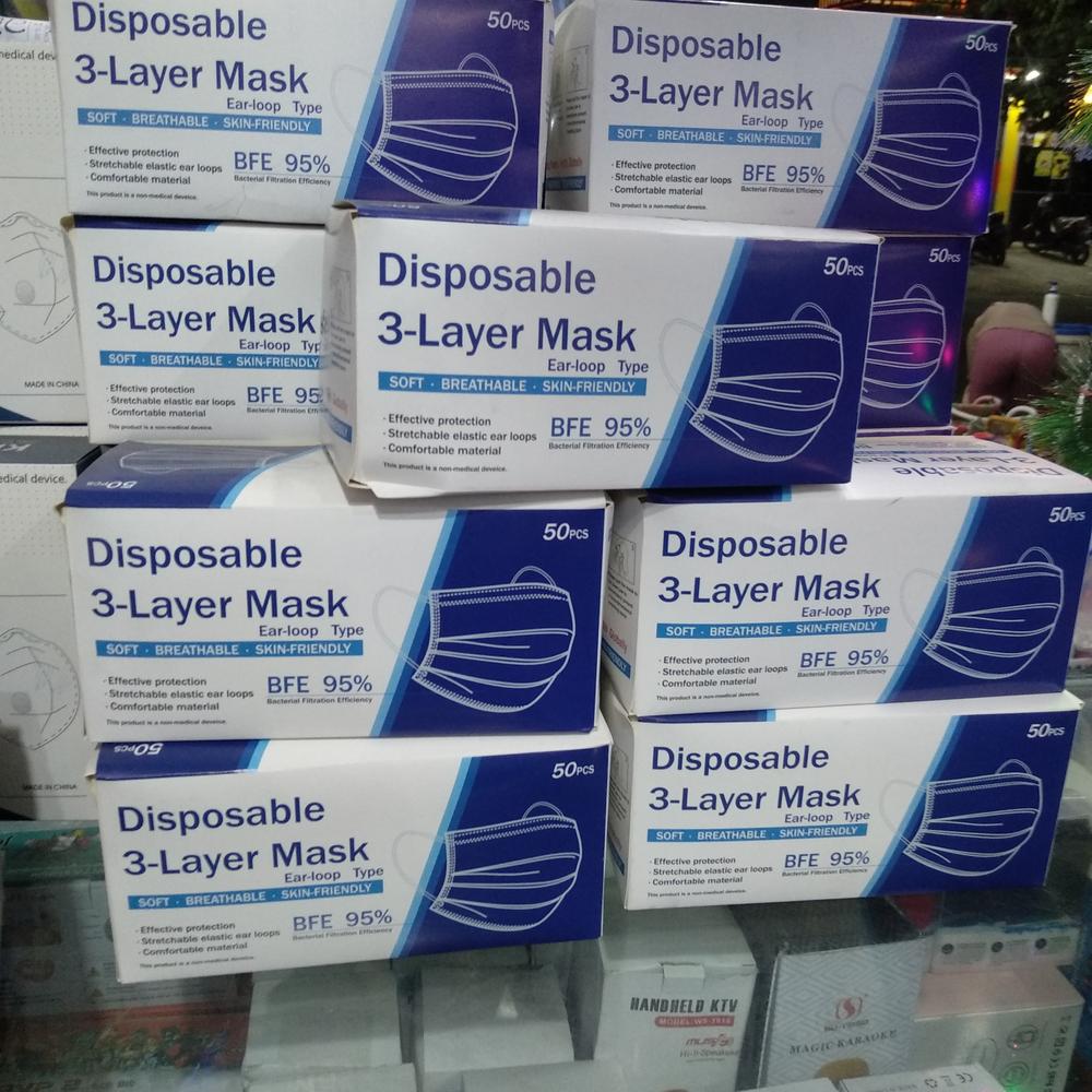 Masker Disposable Protective 1Bx isi 50pcs(SK)