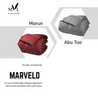 Gambar Selimut Bed Cover Double 240 Cm Polos Lembut Tanpa SPREI Set dari Marvelo Bedding Kab. Sleman 2 Tokopedia