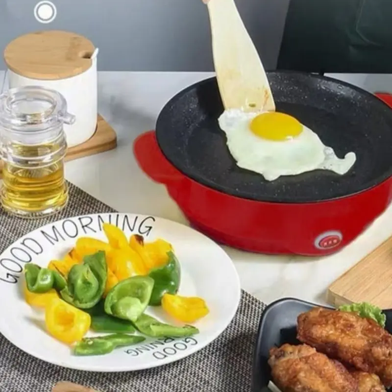 Lesindo Korean Pan Multifungsi Panci BBQ Alat Panggang Electric Grill 3