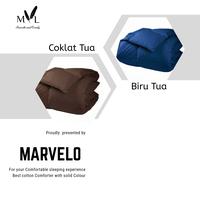 Gambar Selimut Bed Cover Double 240 Cm Polos Lembut Tanpa SPREI Set dari Marvelo Bedding Kab. Sleman 3 Tokopedia