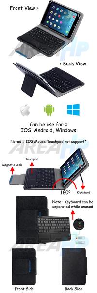 Gambar Keyboard Removable Touchpad Case Cover Samsung Tab S 10.5 T800 T805 - Touchpad dari AreaHP77 Kota Administrasi Jakarta Pusat 3 Tokopedia