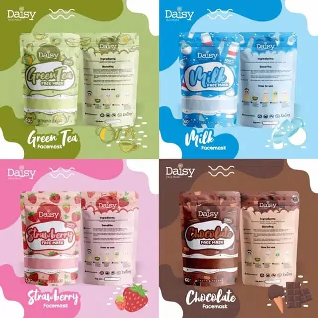 MASKER DAISY ORGANIC FACE MASK 60 & 20 GR ORIGINAL WAJAH 1