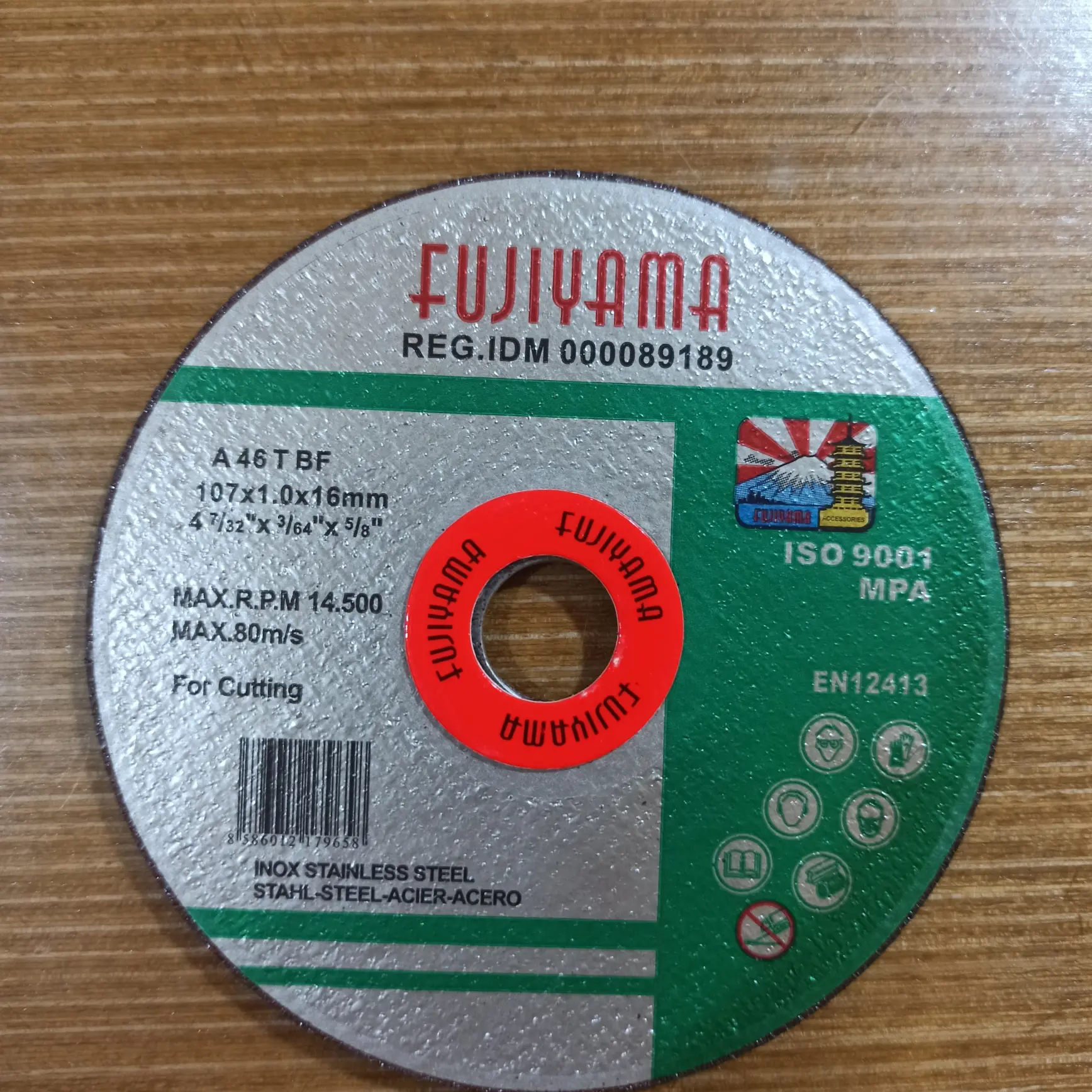 Batu Gerinda Mata Gurinda Potong Cutting Wheel Disc 4" FUJIYAMA