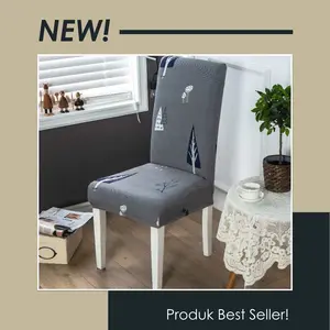 Sarung Kursi Meja Makan Hutan Impian Bahan Elastis Lembut Best Quality
