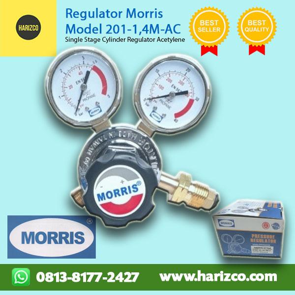 Gambar Jual Regulator Gas Acetylene MORRIS Type 201-1,4M-AC dari Harizco Kota Bekasi Tokopedia