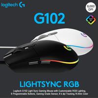 Gambar Logitech G102 Lightsync RGB Gaming Black/White Mouse dari btgcom Kota Denpasar 3 Tokopedia