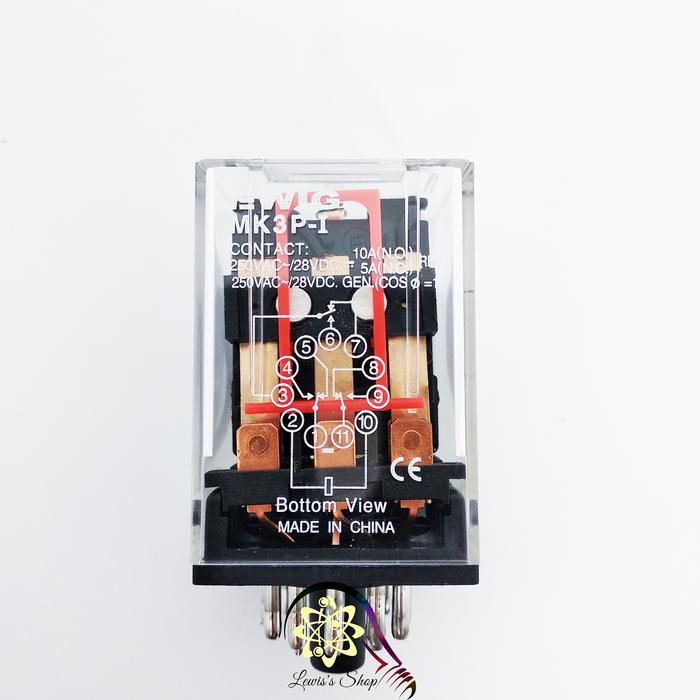 Promo RELAY MK3P 220 VOLT 220VAC 11 PIN 11 KAKI - 220VAC - Kota Medan ...