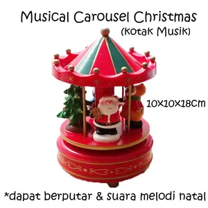 Musical Carousel Christmas / Komidi Putar Kotak Musik Lagu Xmas Natal