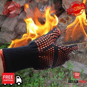 Sarung Tangan Anti Pisau & Panas Heat Resistant Hitam Masak Gloves