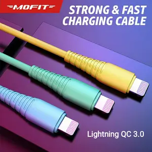 kabel data iphone lightning mofit m100 QC 3.0 Quick charging original