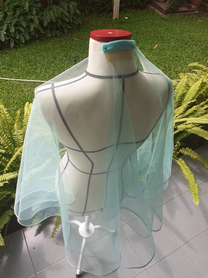 Gambar Wedding Veil 002 Hijau mint dari Sarkara Kota Tangerang Selatan Tokopedia