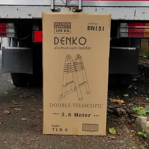 Tangga double teleskopik TLB-6 3,8 meter merk denko