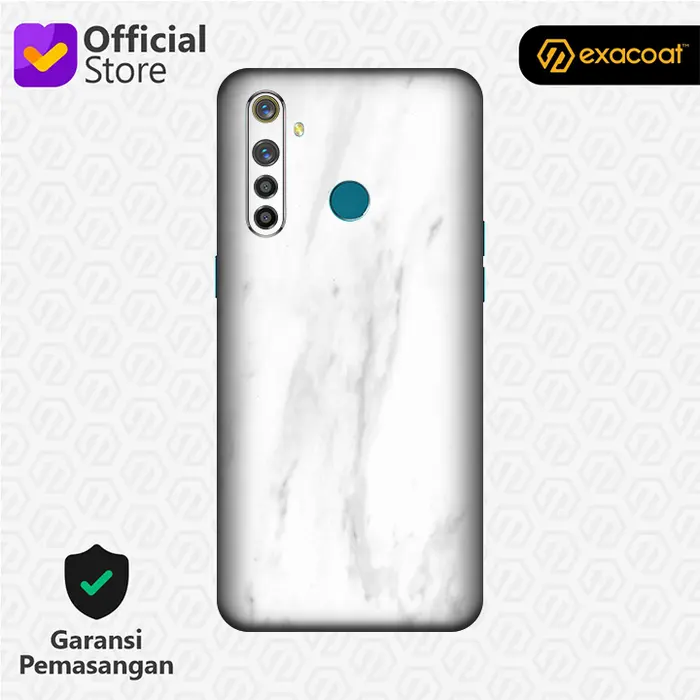 Gambar [EXACOAT] Realme 5 Pro 3M Skin / Garskin - Marble White - Model 360 Only dari Exacoat Kota Bekasi 4 Tokopedia