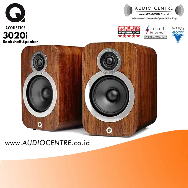 Q Acoustics 3020i walnut 1