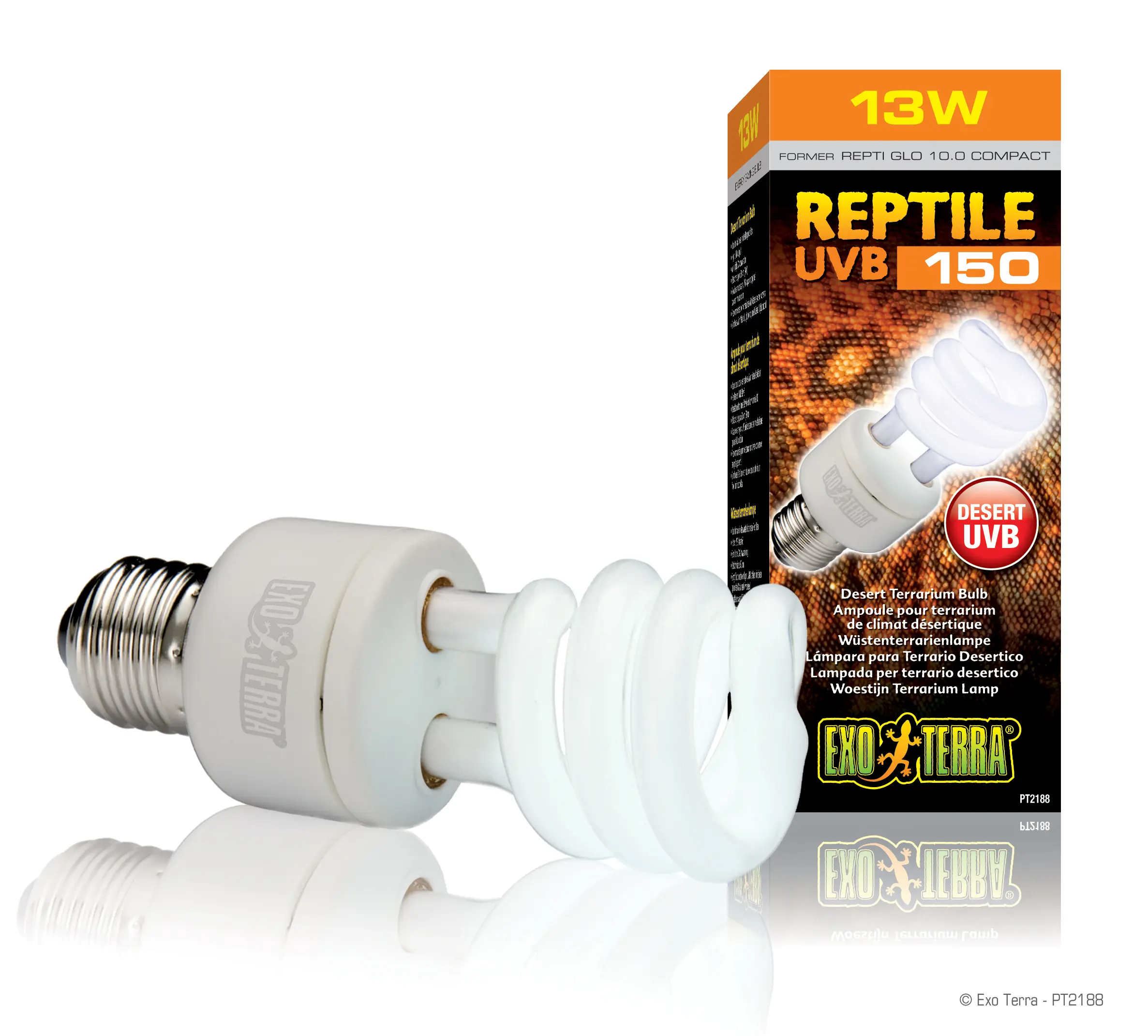 Reptile UVB 150 Exoterra 13w 25w | Intense Desert UVB | Lampu Matahari