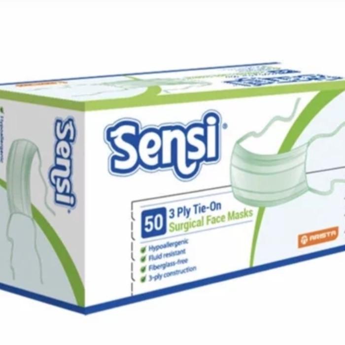 Masker Sensi Surgical 3ply TIE ON ( Tali ) isi 50pcs