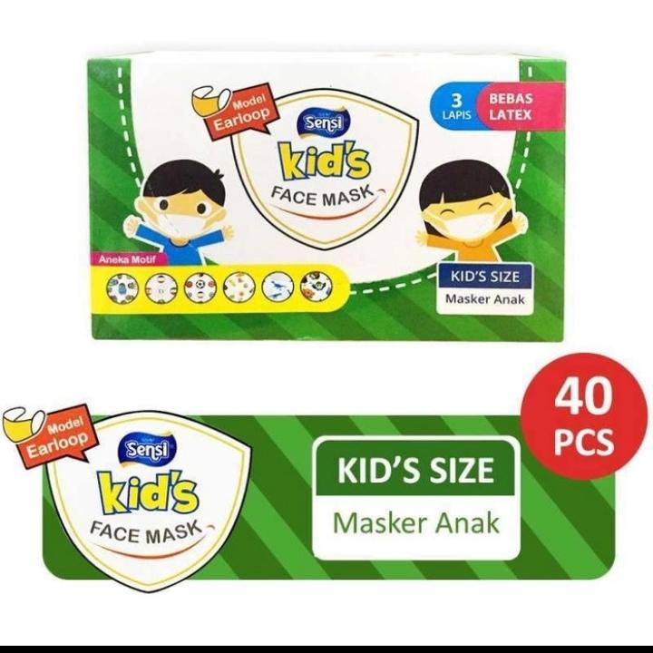 MASKER ANAK SENSI ISI 40PC
