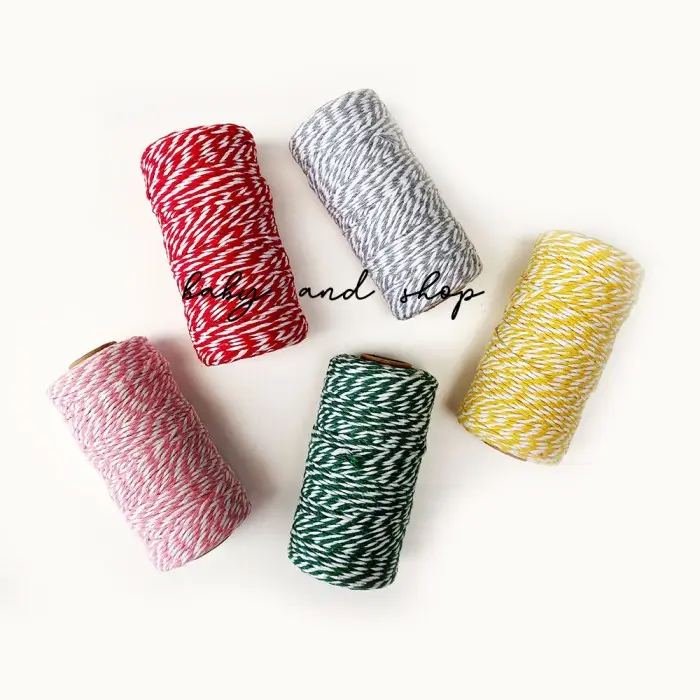 Benang tali katun bakers twine craft DIY kado journal 1 roll