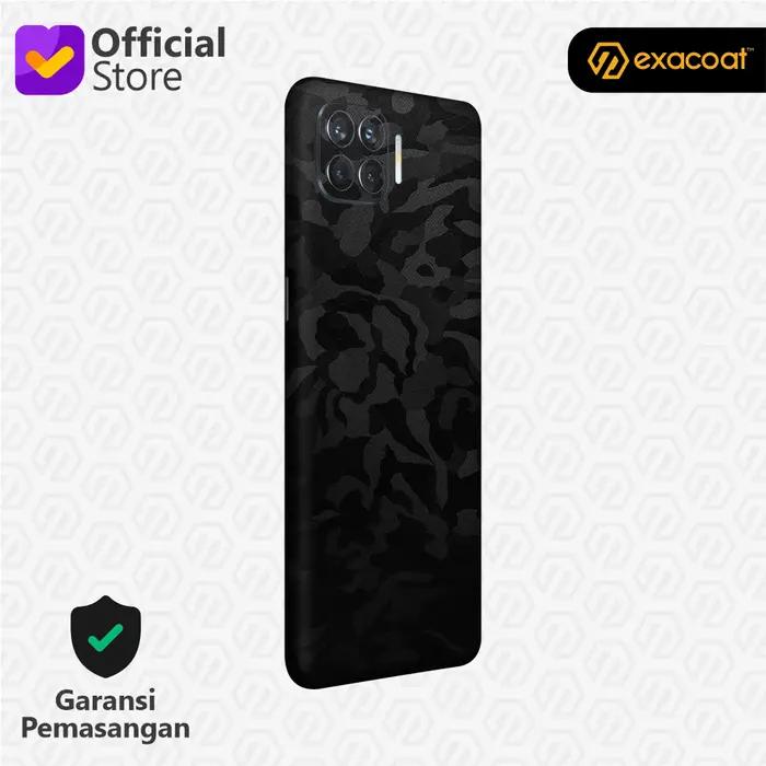 Gambar [EXACOAT] Oppo Reno 4F 3M Skin / Garskin - Black Camo - Model Cut Only dari Exacoat Kota Bekasi 3 Tokopedia