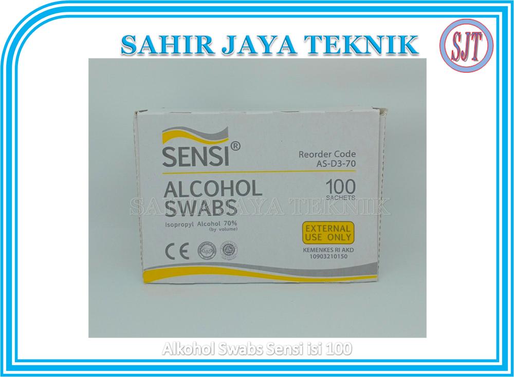 Alkohol Swab Sensi 1 box isi 100 lembar