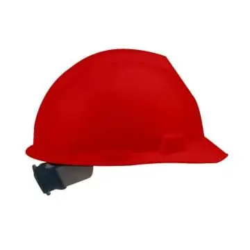 Krisbow Helm Proyek Brim Helm Keselamatan Kerja Hdpe - Merah