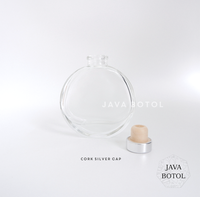 Gambar Botol Reed Diffuser Round Flat Clear - 80 mL - Silver dari Java Botol Kota Surabaya 2 Tokopedia