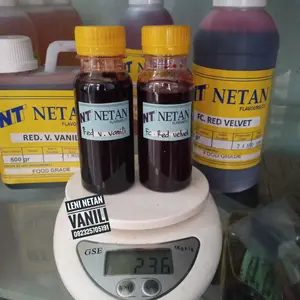 NETAN VANILI RED VELVET KEMASAN MINI PERBOTOL 100 ML