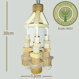 Parrot Toys / Mainan Burung -- Aman (NATURAL COLOR) Seri N001