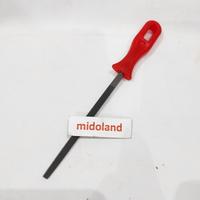 Gambar Alat Kikir Besi Gergaji segitiga Needle Slim Triangle File 4" 4 inch dari midoLand Kota Administrasi Jakarta Timur 1 Tokopedia