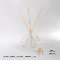Gambar Botol Reed Diffuser Round Flat Clear - 80 mL - Silver dari Java Botol Kota Surabaya 3 Tokopedia