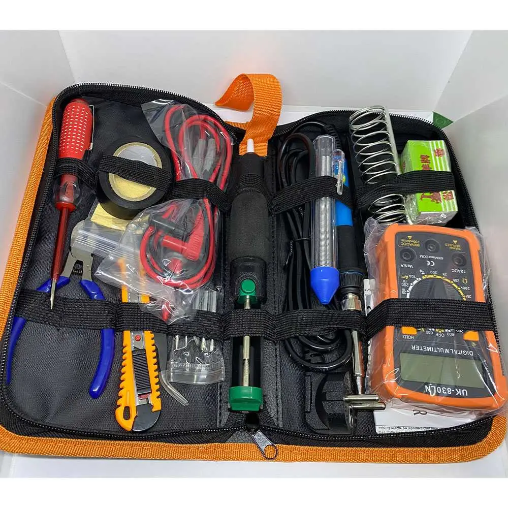 Multitester Multimeter Solder 60W Soldering Iron Tool Set Kit Komplit