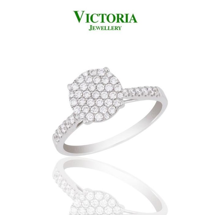 Gambar Cincin Berlian VLR377850 Victoria Jewellery dari Victoria Jewellery Online Kota Administrasi Jakarta Selatan Tokopedia