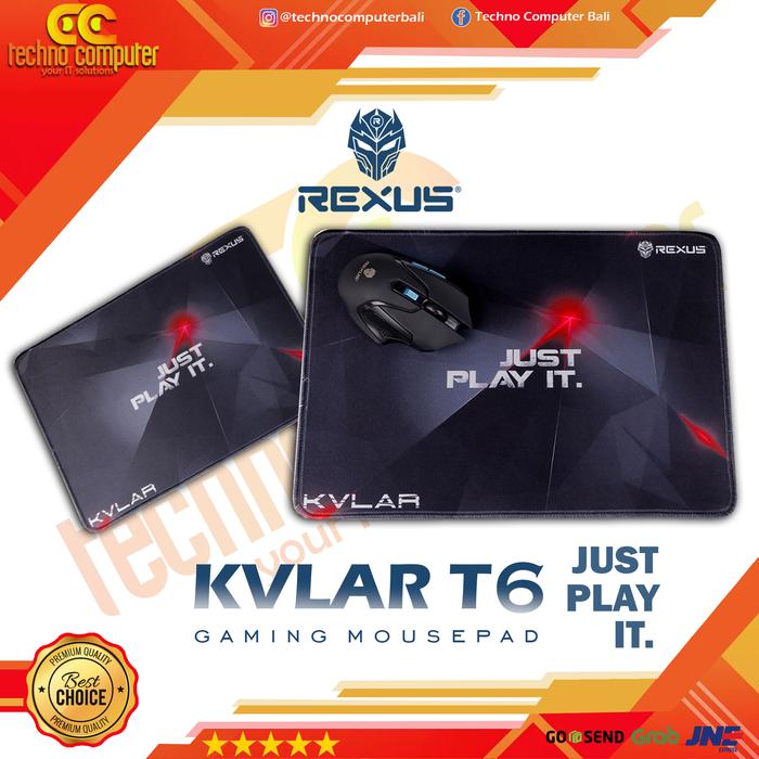 Gambar REXUS KVLAR T6 Speed M - Gaming Mousepad dari Techno Computer Bali Kota Denpasar Tokopedia