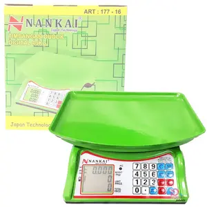 Nankai Timbangan Buah Digital 40Kg Model 177-16 Dengan Tampilan LCD 5 Digit Cocok Untuk Toko Buah Dan Meja Kasir