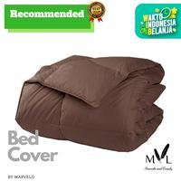 Gambar Bed Cover Sprei Set Katun 140x200 Tinggi 30 Coklat Tua dari Marvelo Bedding Kab. Sleman 4 Tokopedia