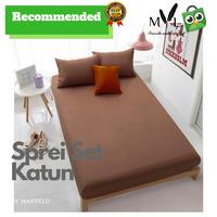 Gambar Marvelo Bedcover Sprei Set Katun Tinggi 30 Coklat Tua Size 160 cm dari Marvelo Bedding Kab. Sleman 4 Tokopedia