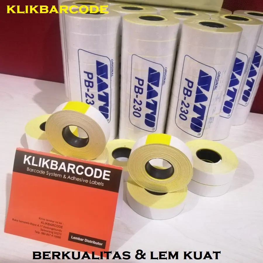 PRICE LABEL/LABEL BANDERO HARGA/KERTAS HARGA SATO PB-230 POLOS
