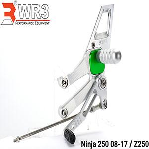 Gambar Footstep / Underbone Racing Depan WR3 V-Series Ninja 250 FI / Z250 - Silver Hijau dari WR3 Kota Administrasi Jakarta Barat 3 Tokopedia