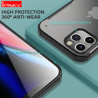 Gambar IPAKY iPhone 12 / Mini / Pro / Pro Max - Frosted Armor Slim Softcase - IPH 12 MINI, Hitam dari PH-KINGDOM Kota Administrasi Jakarta Barat 2 Tokopedia