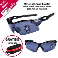 Gambar Kacamata Sepeda Anti UV Lensa Hitam Frame Hitam dari Sepedalova Kota Serang 1 Tokopedia