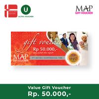 Gambar Voucher Fisik MAP Rp 50.000 dari Ultra Voucher Mall Kota Administrasi Jakarta Selatan 1 Tokopedia