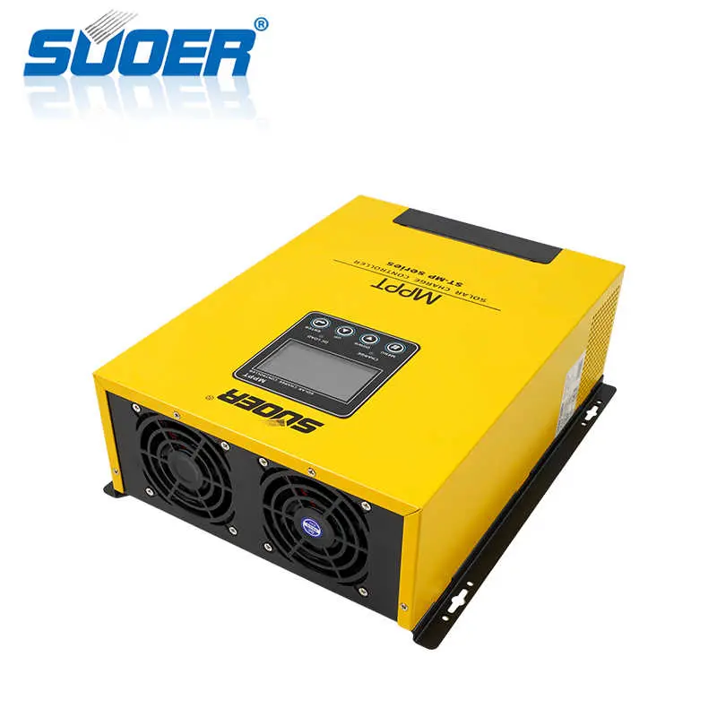 Suoer 12v/24v/48v 100A mppt solar charge controller solar regulator 1