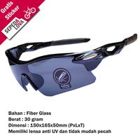 Gambar Kacamata Sepeda Anti UV Lensa Hitam Frame Hitam dari Sepedalova Kota Serang 2 Tokopedia