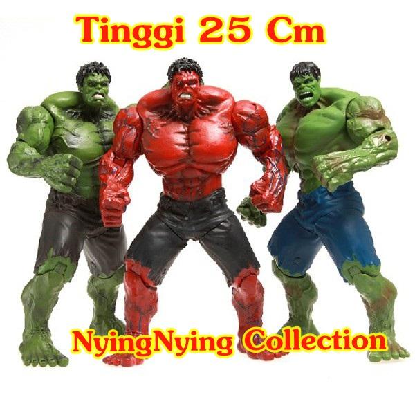 Super Hero Avengers Hulk PVC Action Figure Mainan 25Cm Merah - Shop ...