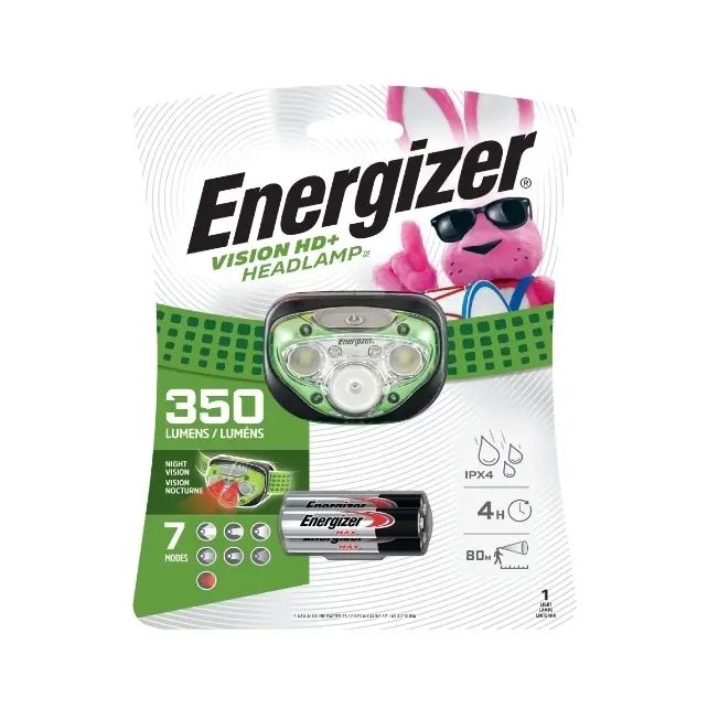 Senter Kepala 5 LED Energizer HD+ 350 lumens | headlamp camping gunung