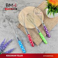 Gambar BMW Kitchen Ware - Kocokan Telur Gagang Motif Polkadot Stainless Steel - KECIL dari BMW Kitchenware Kab. Tangerang 2 Tokopedia