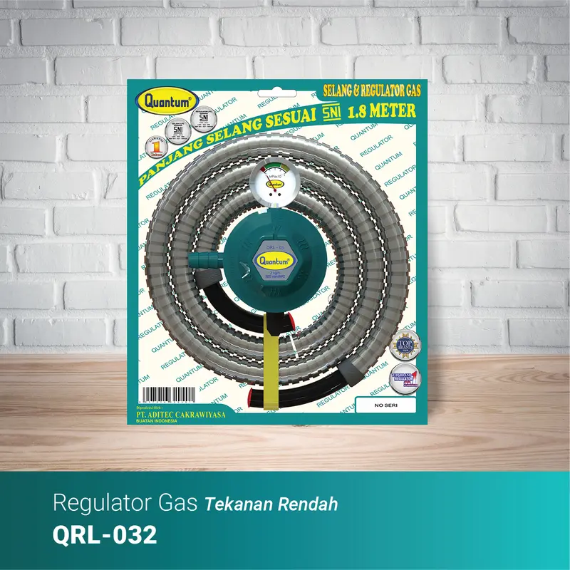 Selang & Regulator Gas Quantum QRL - 032 1