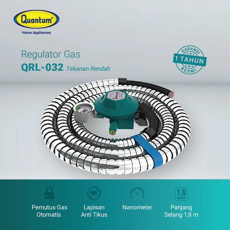 Selang & Regulator Gas Quantum QRL - 032 0